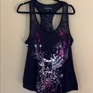 🔆Rock & Republic Large Racerback Burnout T-Shirt